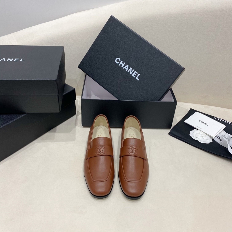 Ch*el leather shoes
